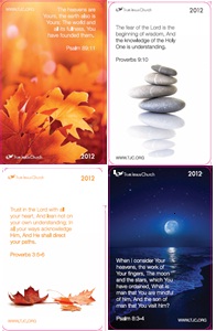 Pocket Calendars 2013 - a pack of 50